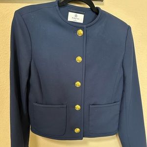 Babaton ELYSIAN JACKET size S blue with golden buttons
